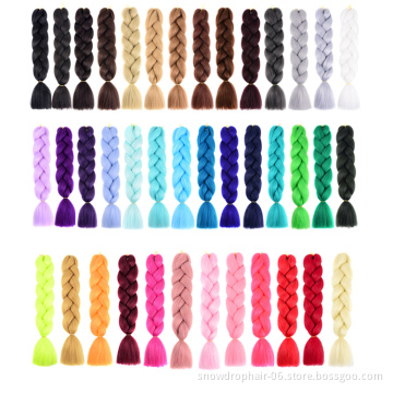 Wholesale Free Sample 120 Colors Braids 48 Inches 48Inch Extension Jumbo Braiding Packaging Hair Light Jumbo Braid